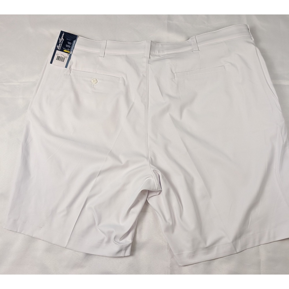 Ben Hogan Mens Golf Shorts Size 46 White Flat Front Performance NWT - Picture 2 of 11